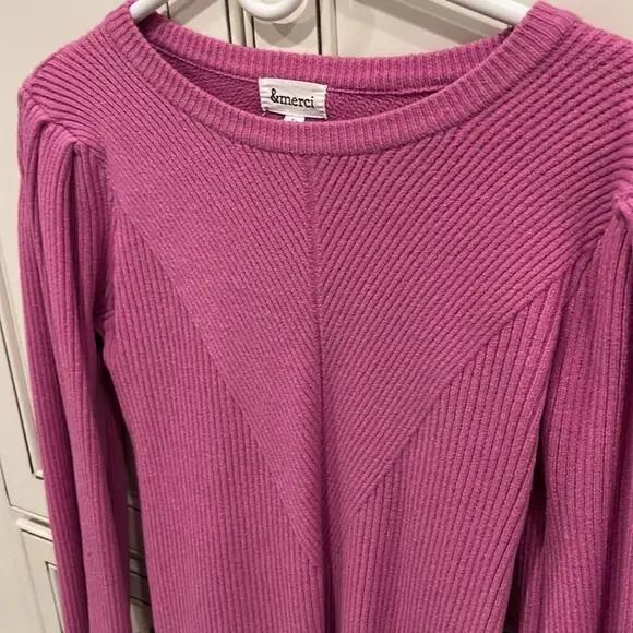 🔥🔥FIRE SALE🔥🔥 &MERCI pretty pink sweater - Picture 2 of 9
